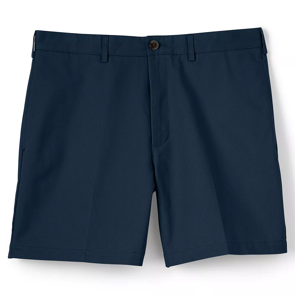Men's Lands' End Classic-Fit 6-inch No-Iron Chino Shorts - Image 4