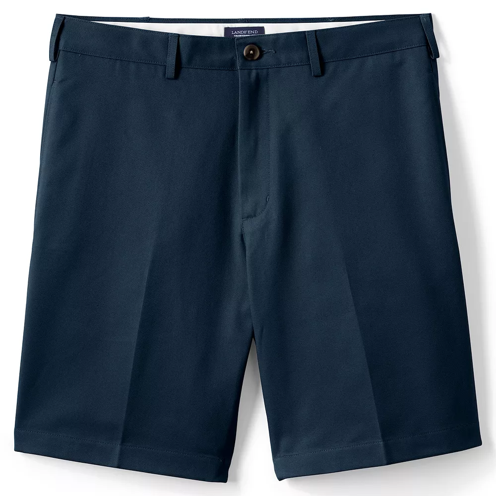 Men's Lands' End Classic-Fit 9-inch No-Iron Chino Shorts - Image 2
