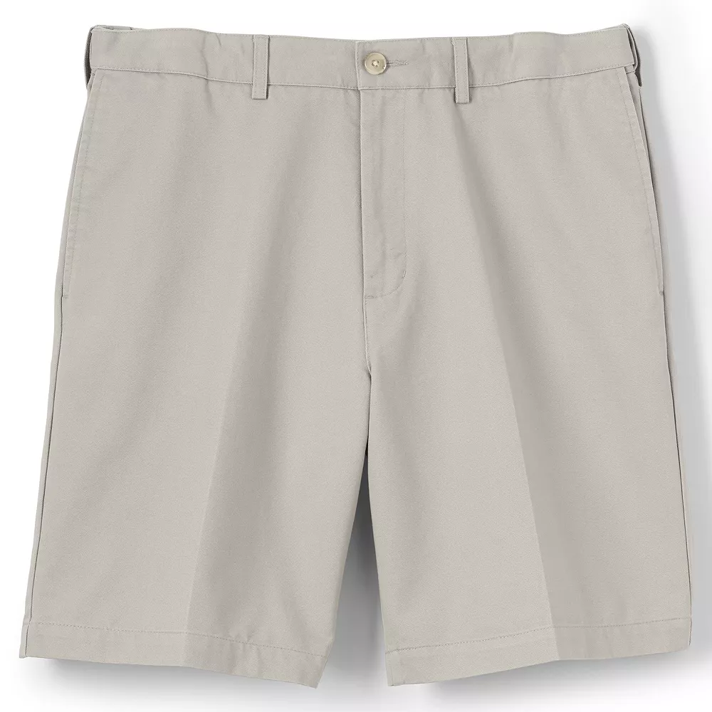 Men's Lands' End Comfort-Waist Classic-Fit 9-inch No-Iron Chino Shorts