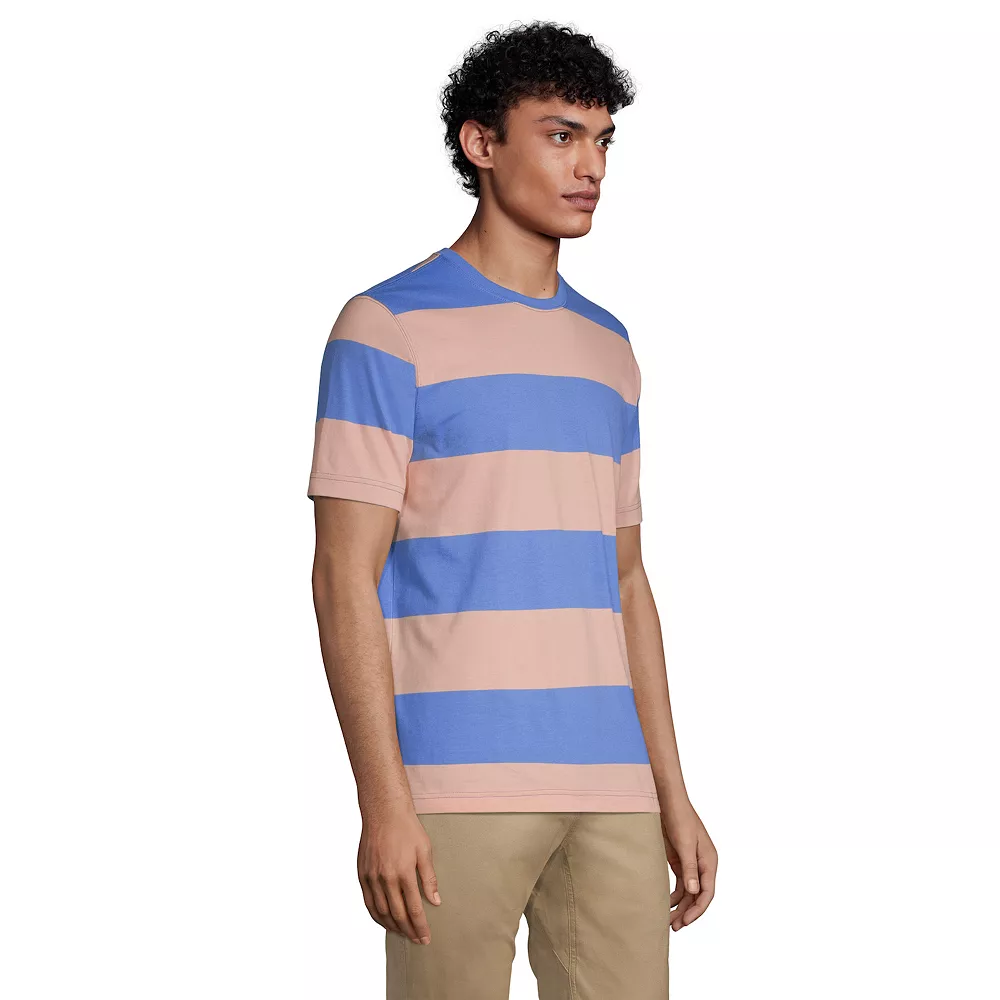 Men's Lands' End Super-T Striped Tee - Image 4