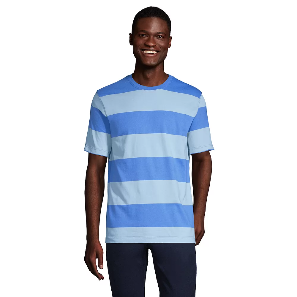 Men's Lands' End Super-T Striped Tee - Image 2