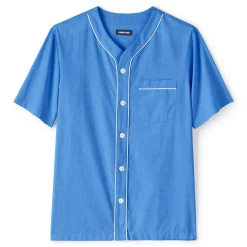 Men's Lands' End Broadcloth Pajama Sleep Shirt