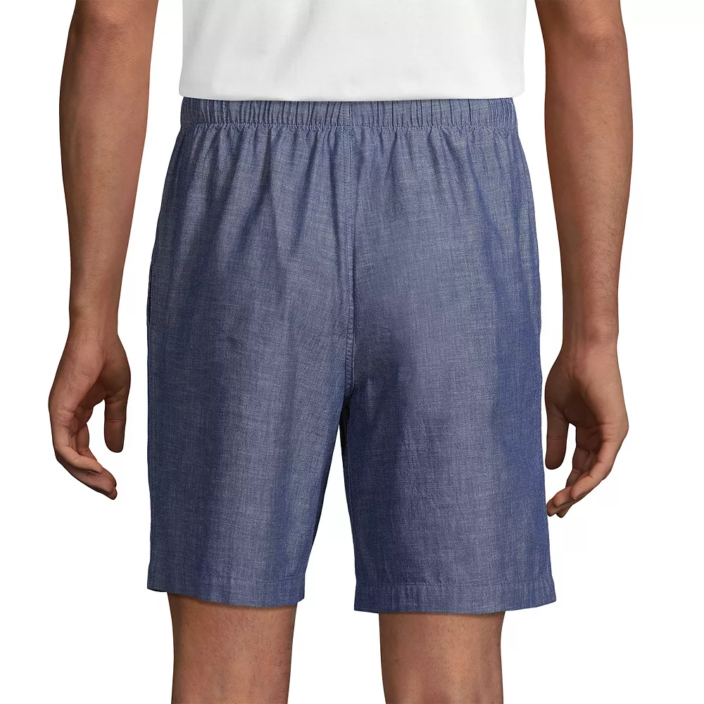 Men's Lands' End Broadcloth Pajama Sleep Shorts - Image 5
