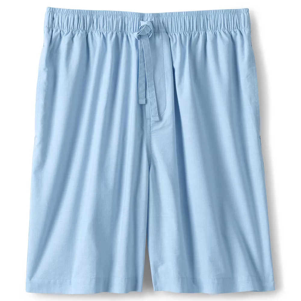 Men's Lands' End Broadcloth Pajama Sleep Shorts