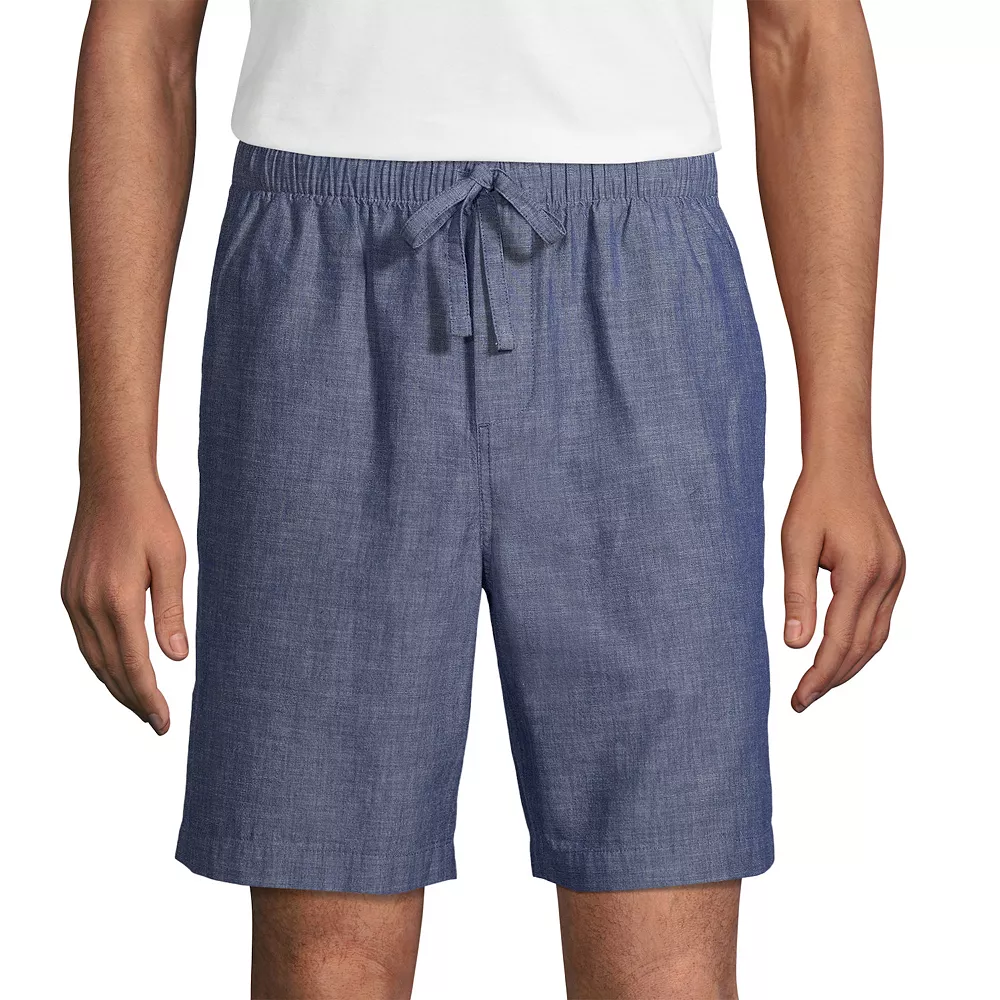 Men's Lands' End Broadcloth Pajama Sleep Shorts - Image 4