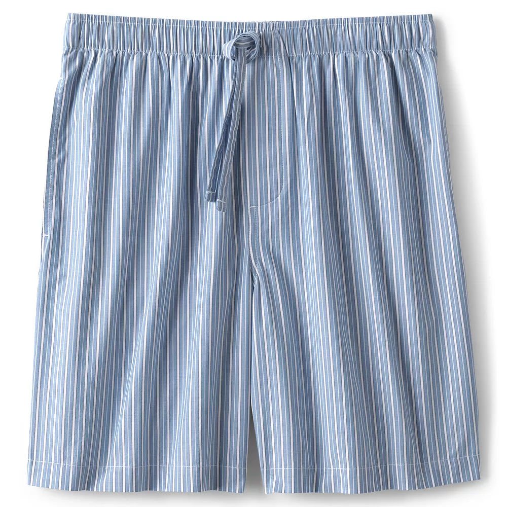 Men's Lands' End Broadcloth Pajama Sleep Shorts - Image 3
