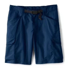 Men's Lands' End Outrigger Quick-Dry 9-inch Belted Cargo Swim Trunks