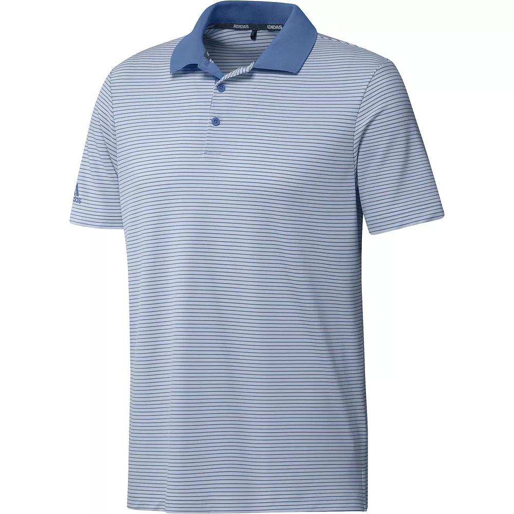 Big & Tall adidas Striped Performance Golf Polo - Image 2