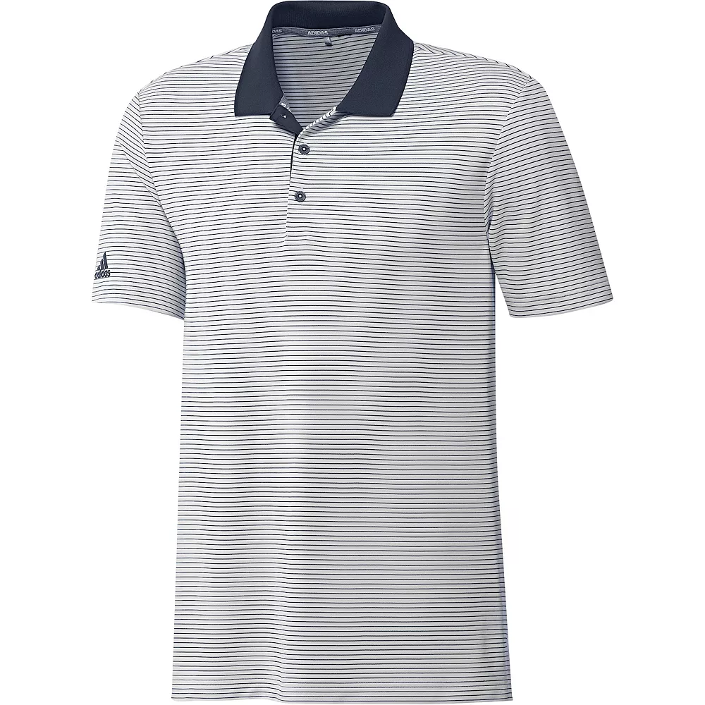 Big & Tall adidas Striped Performance Golf Polo - Image 3