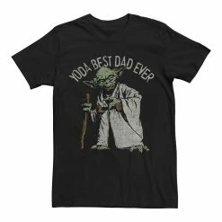 Men's Star Wars Yoda Best Dad Ever Vintage Tee