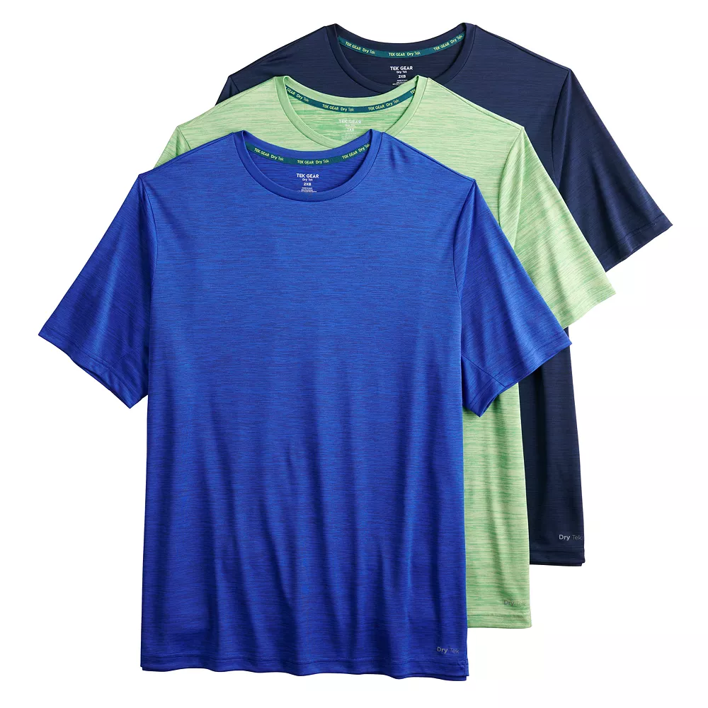 Big & Tall Tek Gear® 3-Pack Dry Tek Tees - Image 4