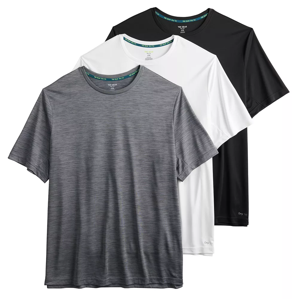 Big & Tall Tek Gear® 3-Pack Dry Tek Tees - Image 3