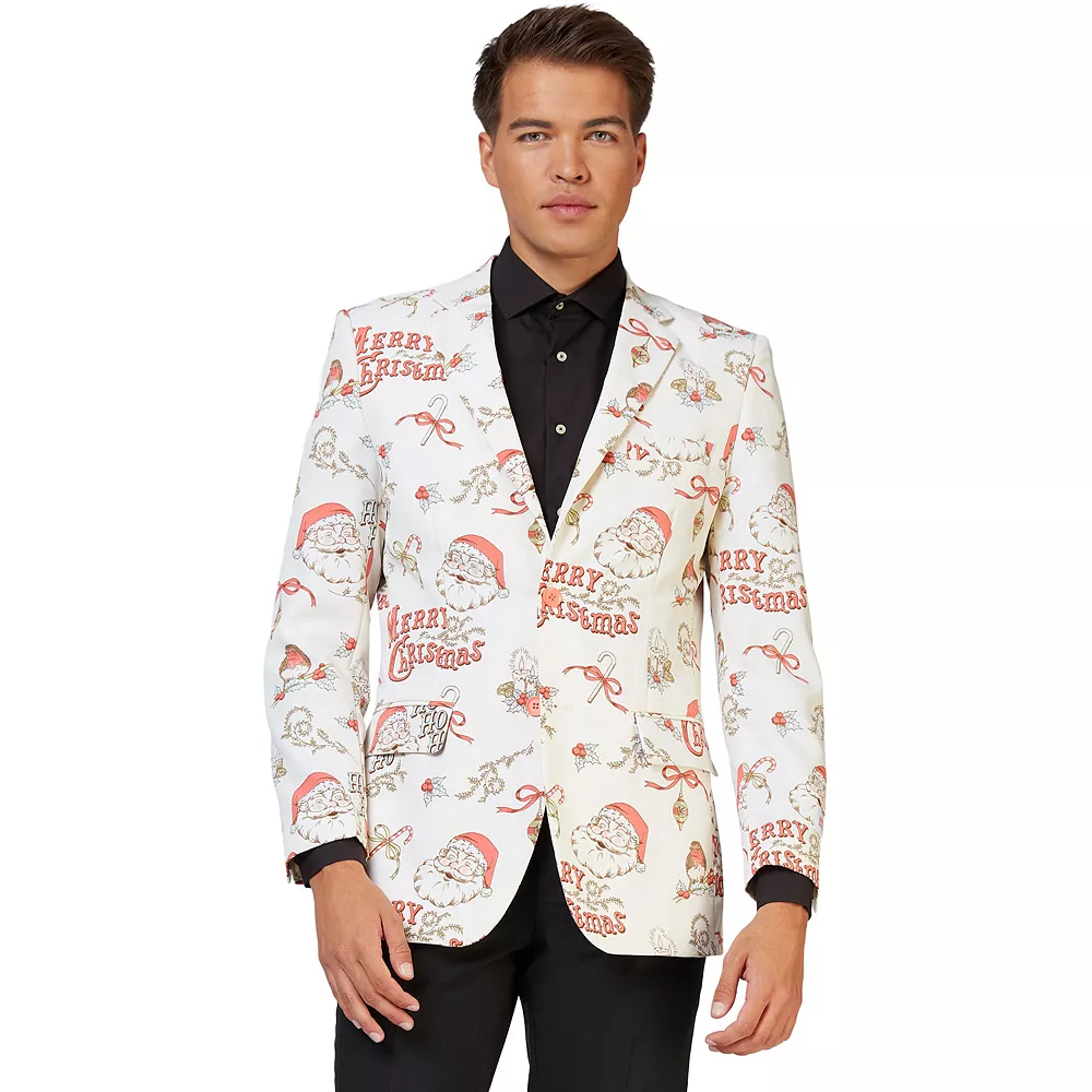 Men's OppoSuits Hohoholly Vintage Christmas Blazer