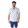 Men's OppoSuits Super Mario Bros. Icons Modern-Fit Summer Button-Down Shirt
