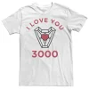 Men's Marvel Iron Man I Love You 3000 Arc Reactor Tee