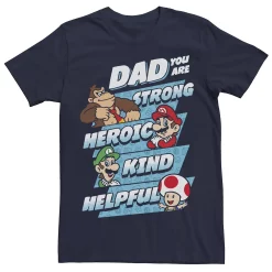 Big & Tall Nintendo Super Mario Dad You Are Tee