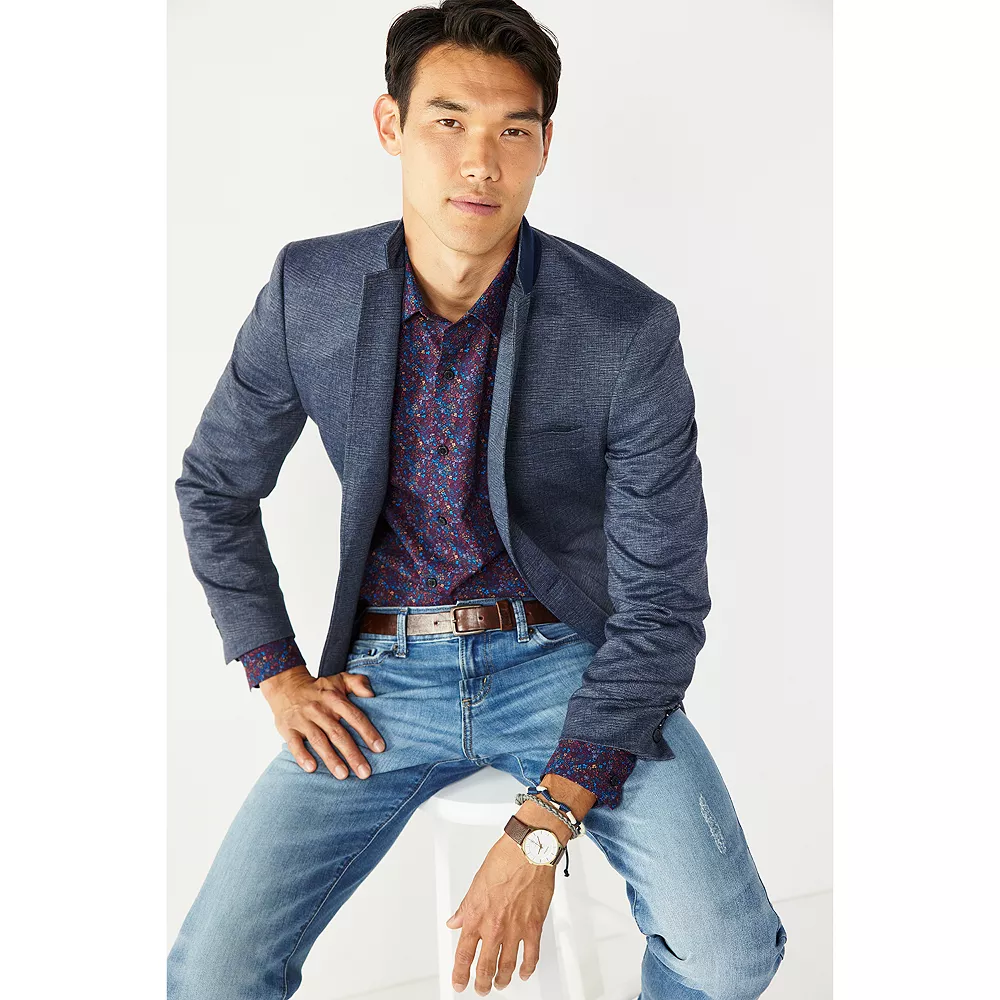 Men's Apt. 9® Premier Flex Slim-Fit Knit Sport Coat - Image 5
