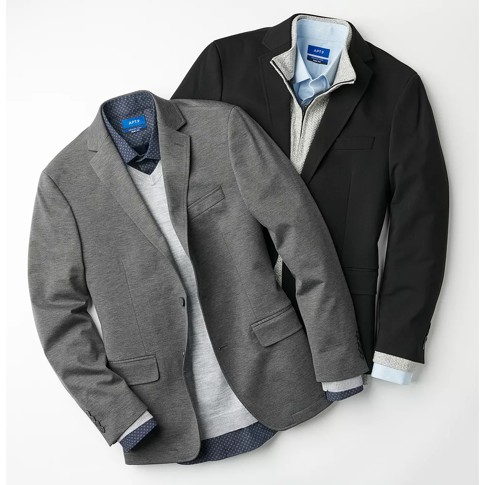 Men's Apt. 9® Premier Flex Slim-Fit Knit Sport Coat - Image 6