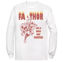 Men's Marvel Fa-Thor Like A Dad Only Mightier Retro Father's Day Tee
