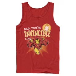 Men's Marvel Iron Man Invincible Dad Father's Day Tank