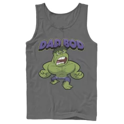 Men's Marvel Father's Day Retro Hulk Dad Bod Portrait Tank