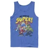Men's Marvel Father's Day My Dad Is Super Avengers Breakthrough Tank