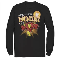 Men's Marvel Iron Man Invincible Dad Father's Day Tee