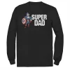 Men's Marvel Father's Day Captain America Super Dad Portrait Tee