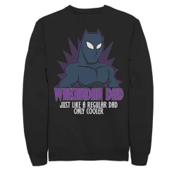 Men's Marvel Father's Day Black Panther Wakandan Dad Comic Pop Sweatshirt