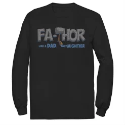 Men's Marvel Fa-Thor Like A Dad Only Mightier Doodle Father's Day Tee