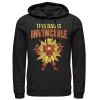 Men's Marvel Father's Day Retro Iron Man This Dad Is Invincible Hoodie
