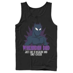 Men's Marvel Father's Day Black Panther Wakandan Dad Comic Pop Tank
