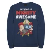 Men's Marvel Father's Day My Dad Is Mighty Awesome Thor Portrait Sweatshirt