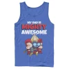 Men's Marvel Father's Day My Dad Is Mighty Awesome Thor Portrait Tank