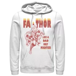 Men's Marvel Fa-Thor Like A Dad Only Mightier Retro Father's Day Hoodie