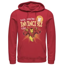 Men's Marvel Iron Man Invincible Dad Father's Day Hoodie