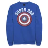 Men's Marvel Father's Day Super Dad Captain America Shield Sweatshirt