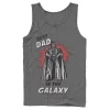Men's Star Wars Father's Day Best Dad In The Galaxy Vintage Vader Tank