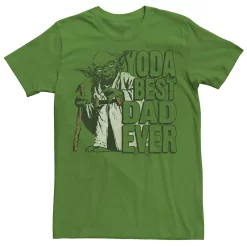 Men's Star Wars Yoda Best Dad Ever Awesome Father Tee