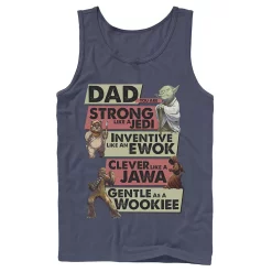 Men's Star Wars Dad You Are Strong Like A Jedi Tank