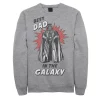 Men's Star Wars Father's Day Best Dad In The Galaxy Vintage Vader Sweatshirt