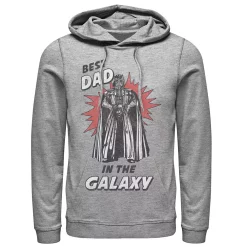Men's Star Wars Father's Day Best Dad In The Galaxy Vintage Vader Hoodie