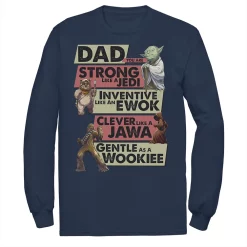 Men's Star Wars Dad You Are Strong Like A Jedi Tee