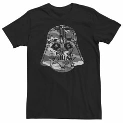 Big & Tall Star Wars Darth Vader Grey Camo Helmet Fill Tee