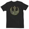 Big & Tall Star Wars Rebel Alliance Green Camo Orange Outline Crest Tee
