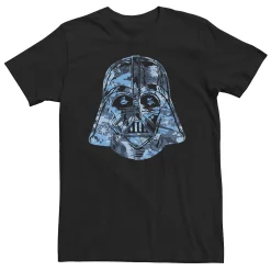 Big & Tall Star Wars Darth Vader Blue Camo Helmet Tee