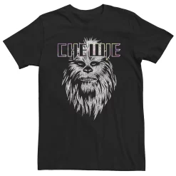 Big & Tall Star Wars Chewie Neon Logo Tee