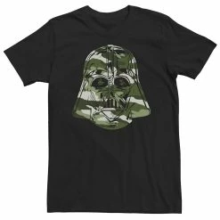 Big & Tall Star Wars Darth Vader Grey Camo Helmet Fill Tee