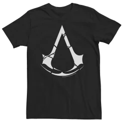 Big & Tall Assassins Creed White Shattered Logo Tee