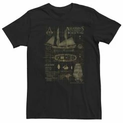 Big & Tall Assassin's Creed Black Flag Jackdaw Tee